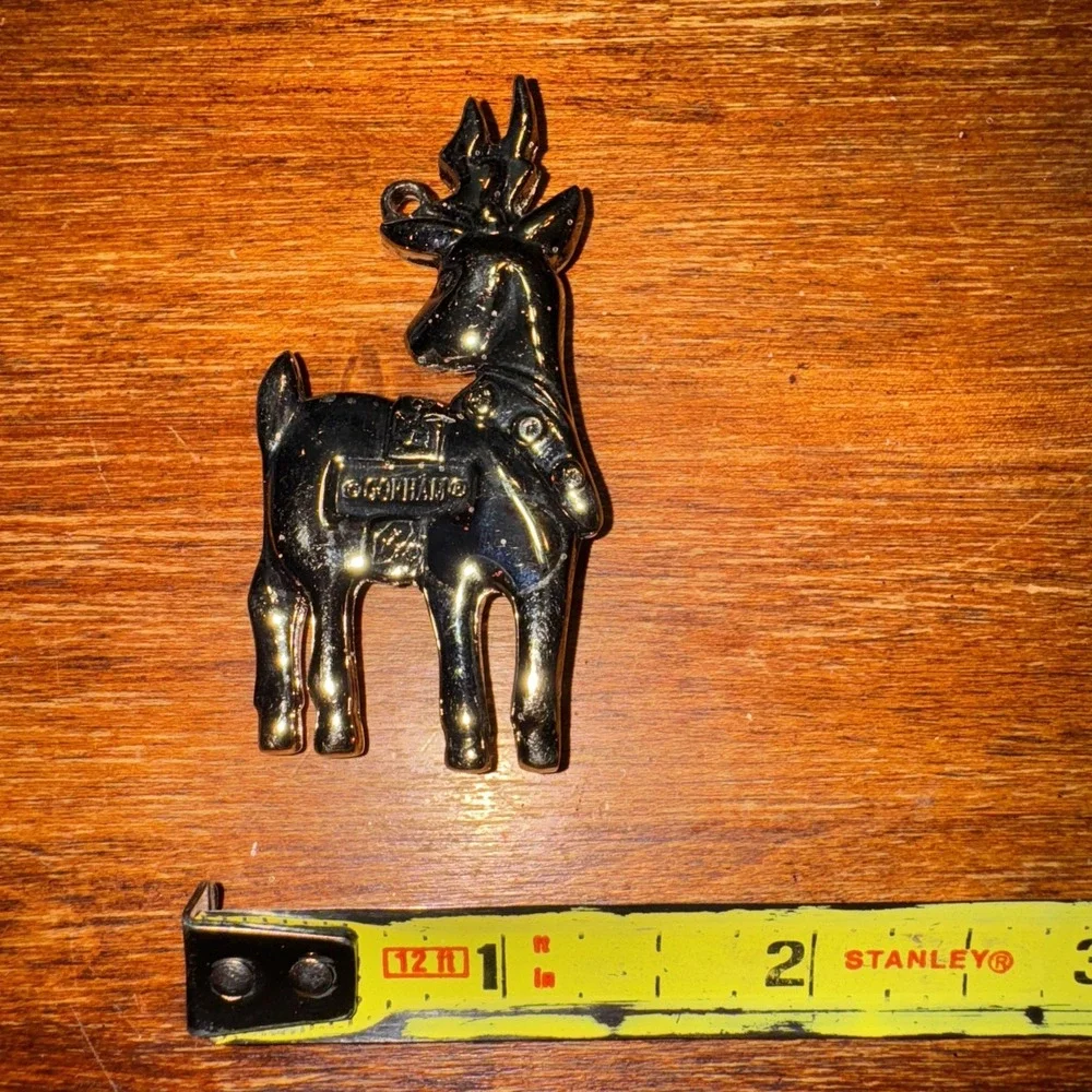 Gorham Silver Plate‎ Reindeer Pendant/Ornament